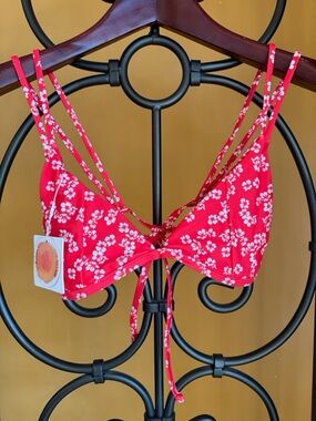 KULANI KINIS Aloha Punch Twin Strap Bikini Top